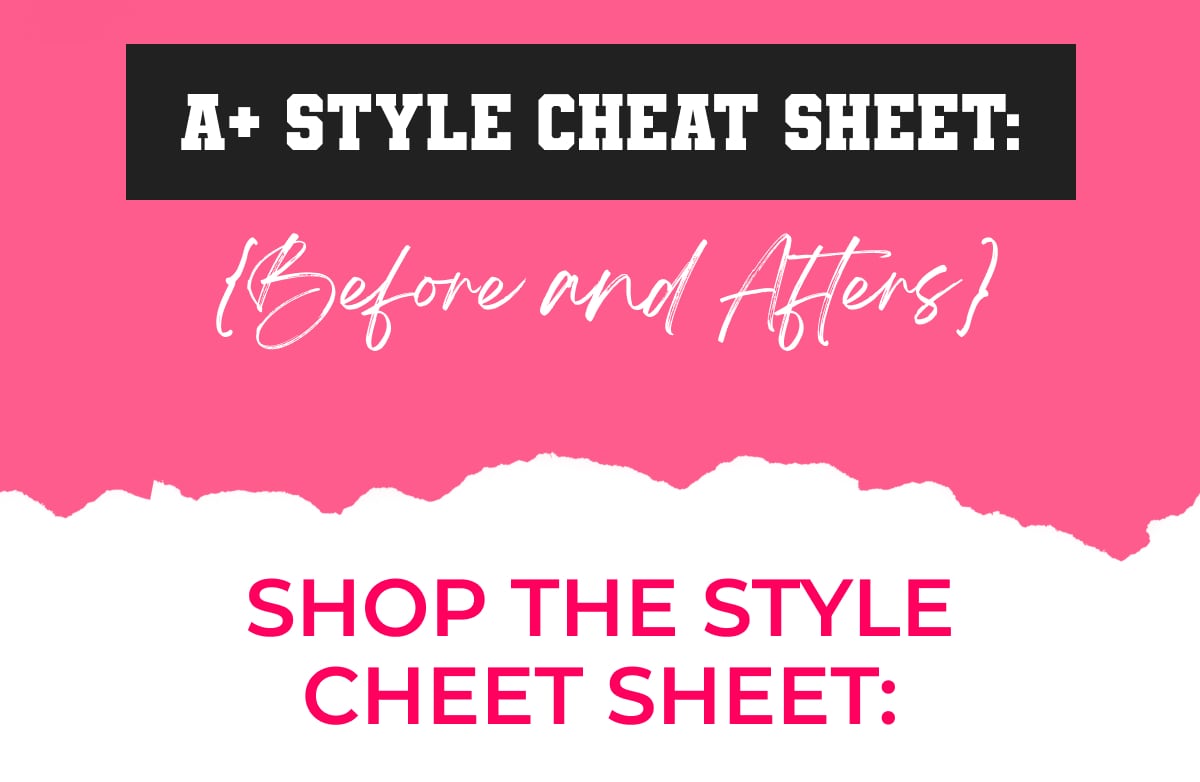 Your style cheat sheet