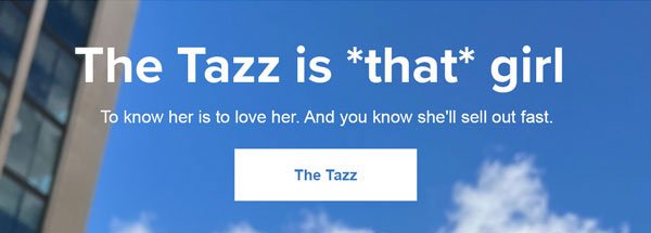 Hero Image: The Tazz is *that* girl