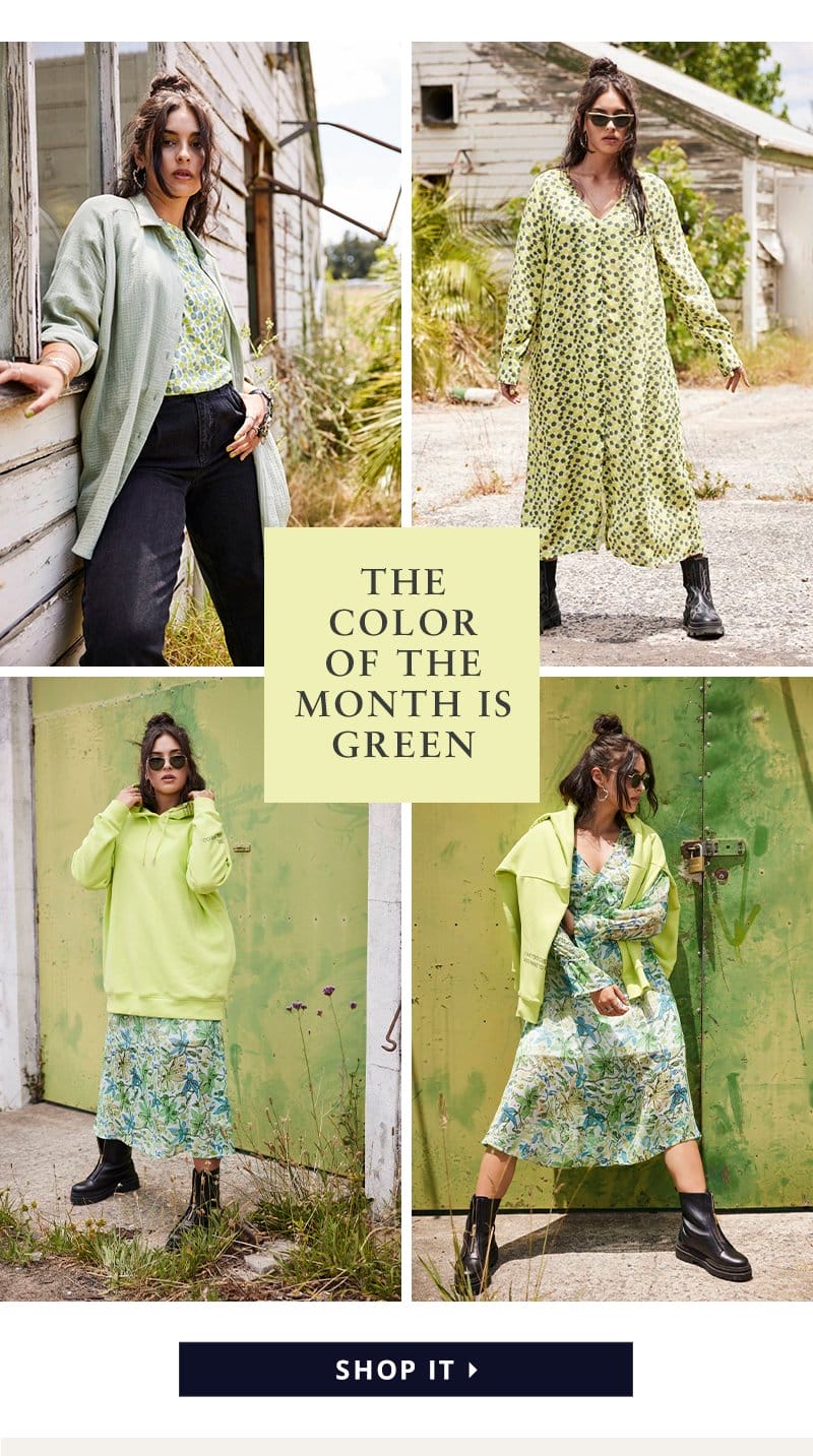 The color of the month is green.