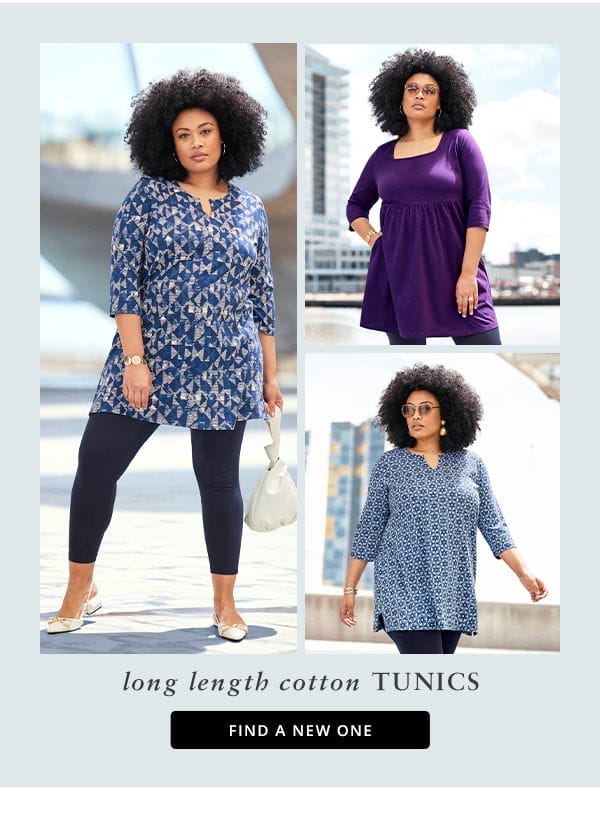 Long length cotton tunics.