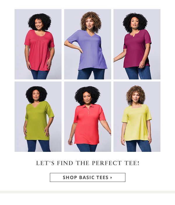 Let's find the perfect tee!