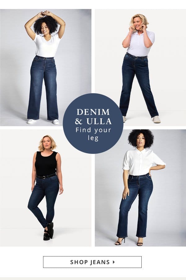 Denim & Ulla. Find your leg.