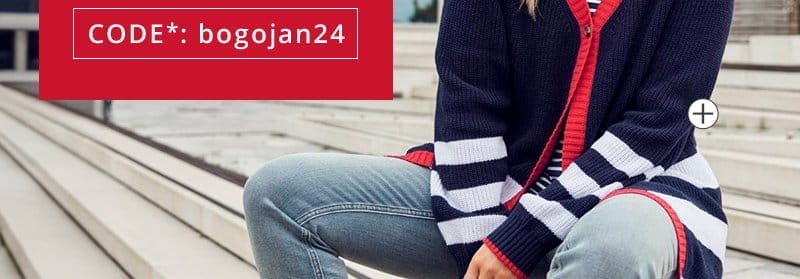 Classic stripes & a dash of red.