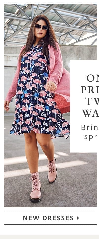 One print two ways. Bring on spring.