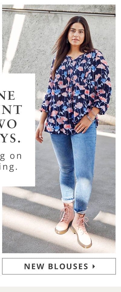 One print two ways. Bring on spring.