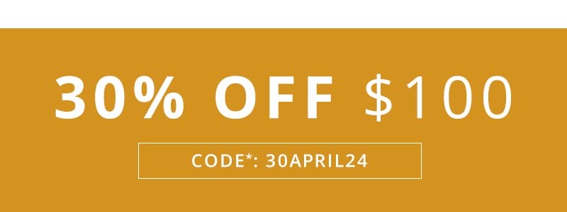 30% off \\$100