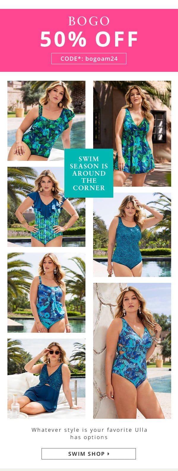 Swim season is around the corner. Whatever style is your favorite Ulla has an options.