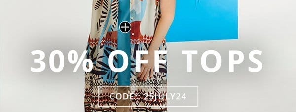 30% off tops