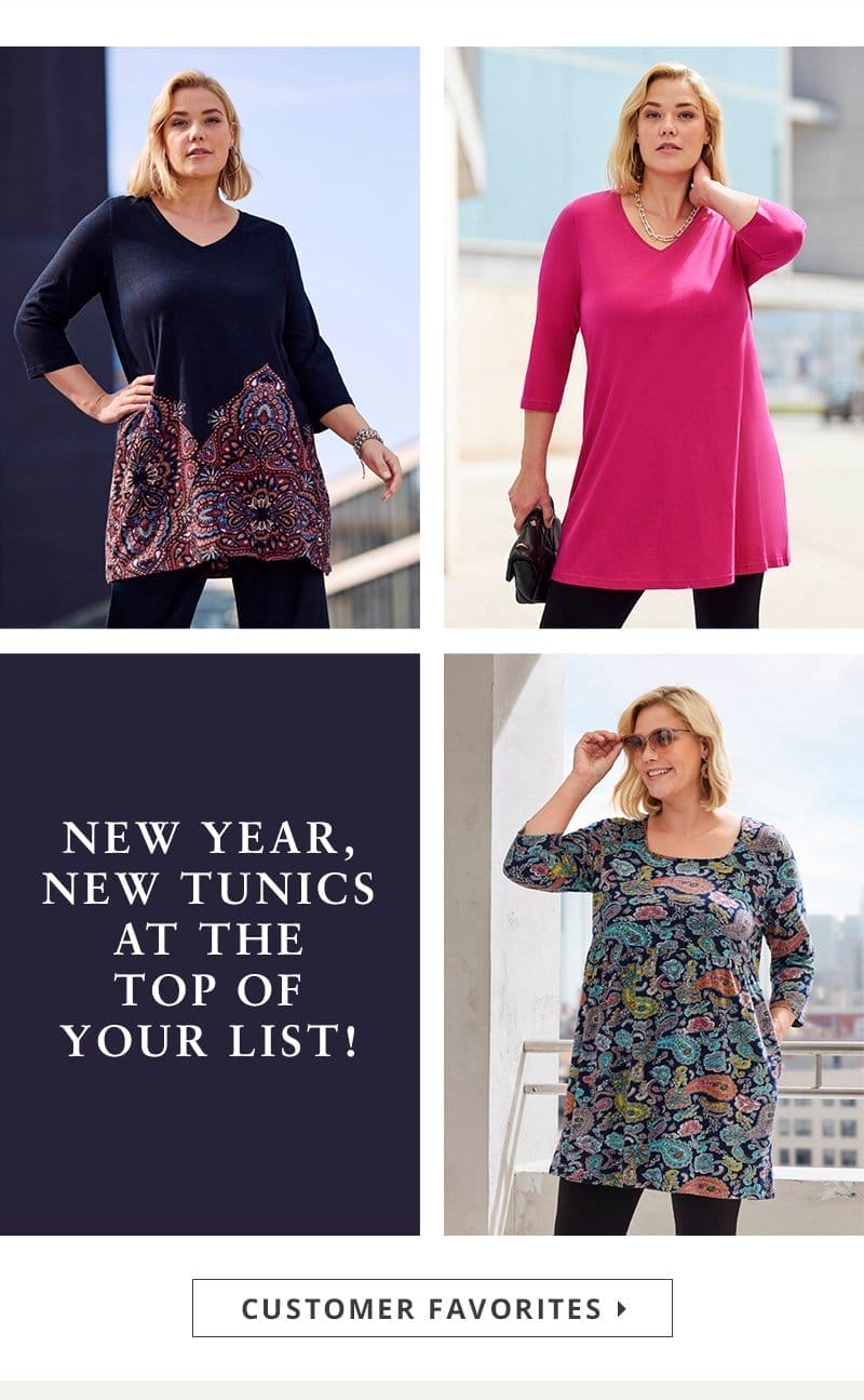 New Year, new tunics at the top of your list!