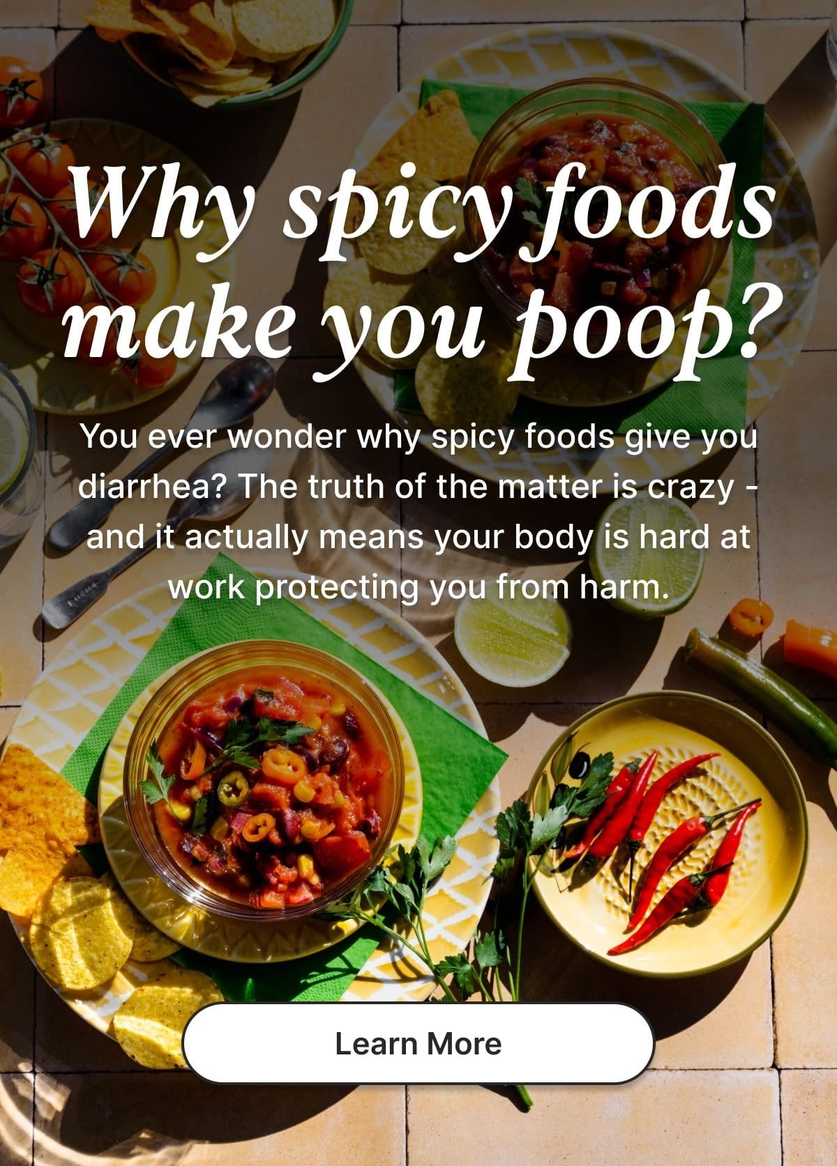 Why spicy foods make you poop?