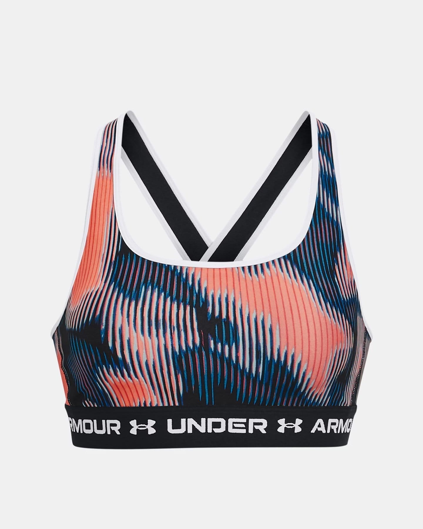 Women's Armour® Mid Crossback Printed Sports Bra