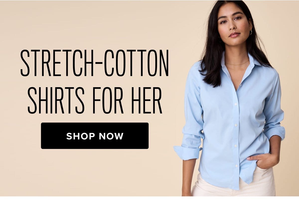 Shop Stretch-Cotton Shirts For Her
