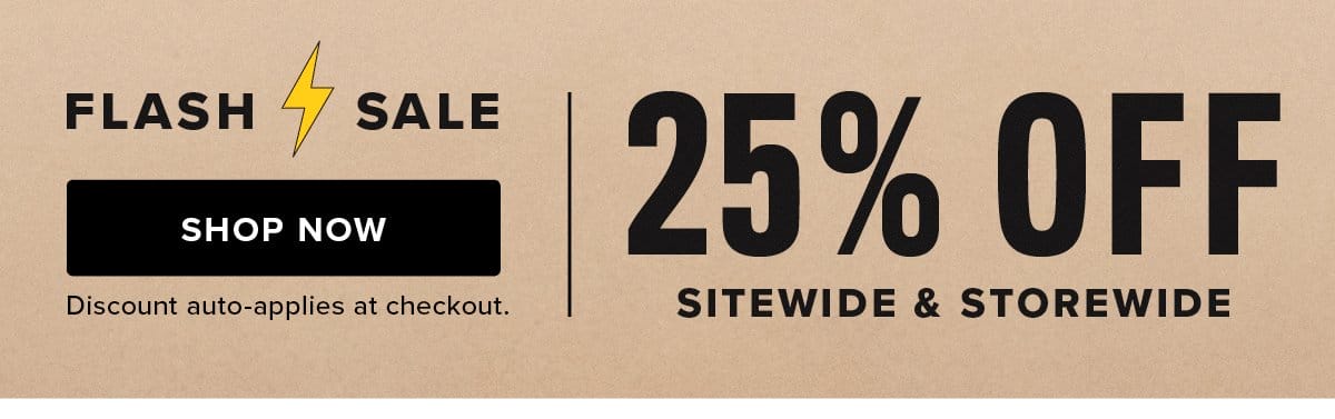 25% Off Sitewide & Storewide