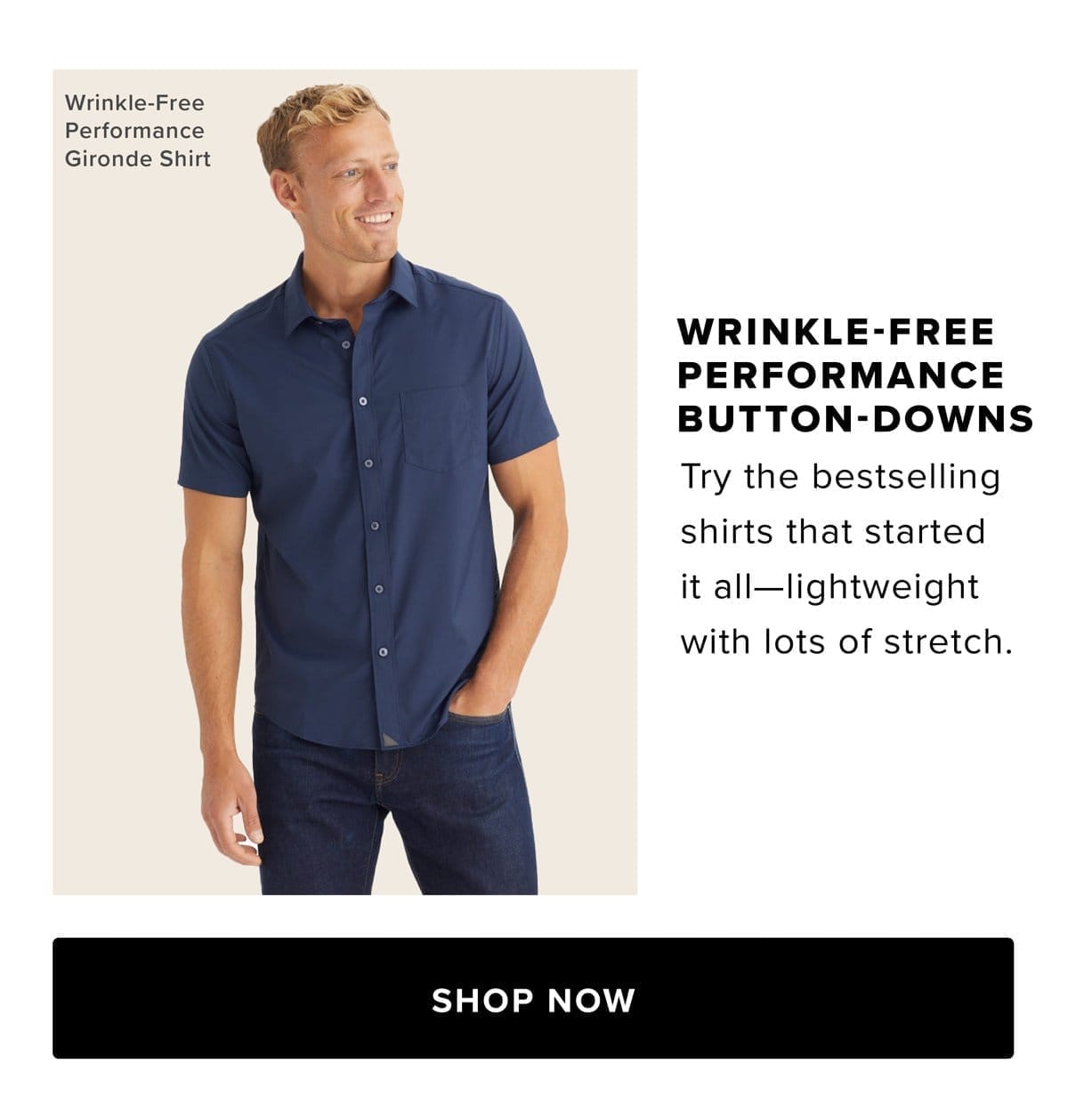 Wrinkle-Free Performance Button-Downs