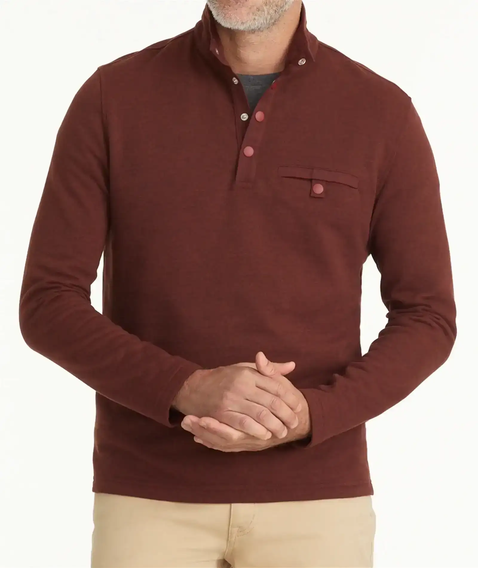 Image of Snap Fleece Pullover