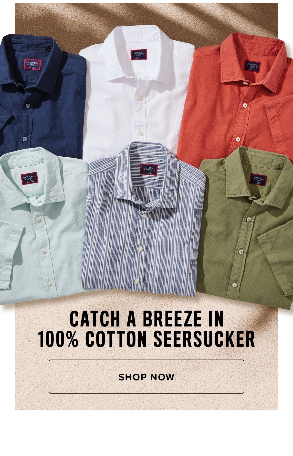 Catch A Breeze In 100% Cotton Seersucker