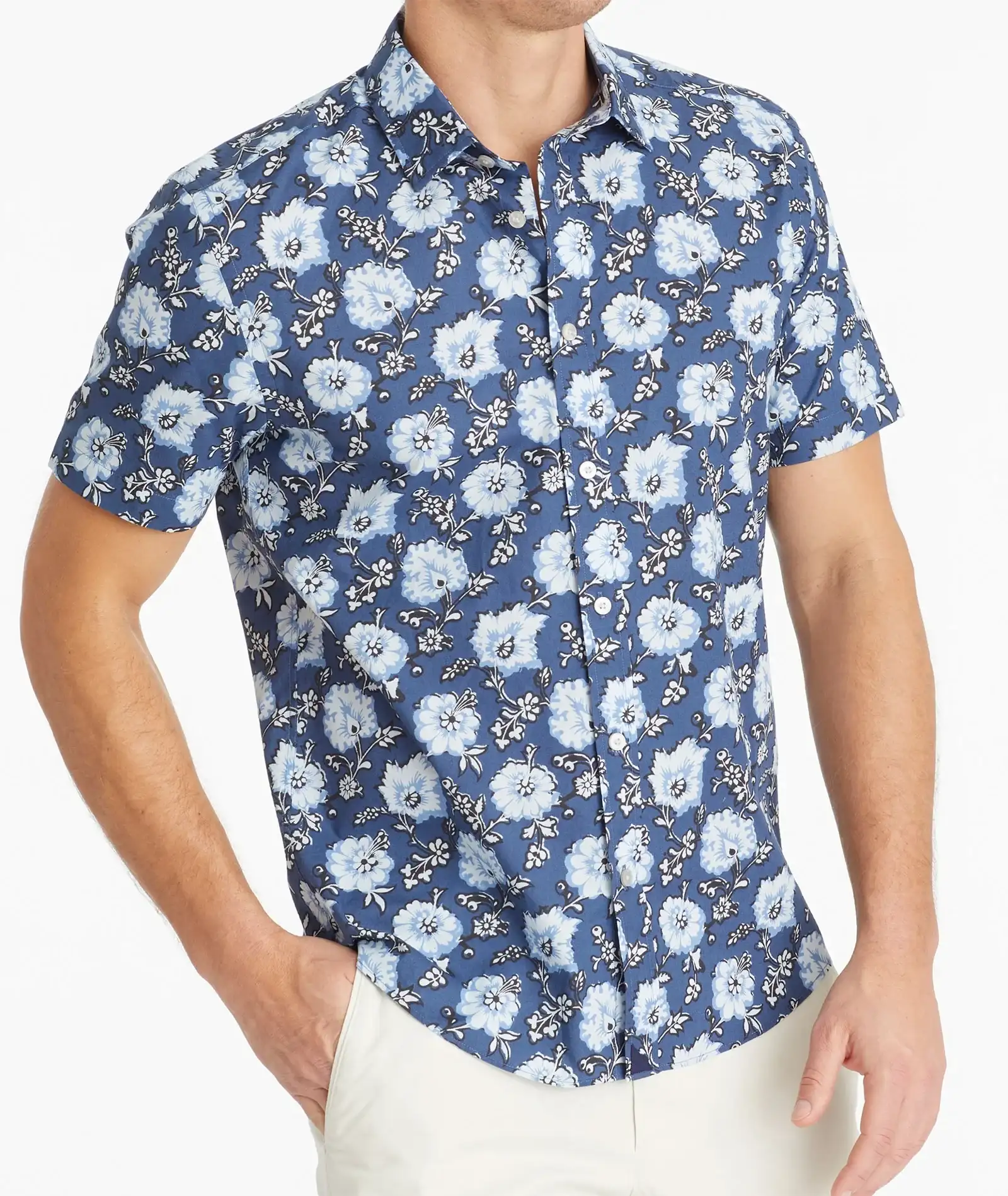 Image of Cotton Short-Sleeve Monreale Shirt - FINAL SALE