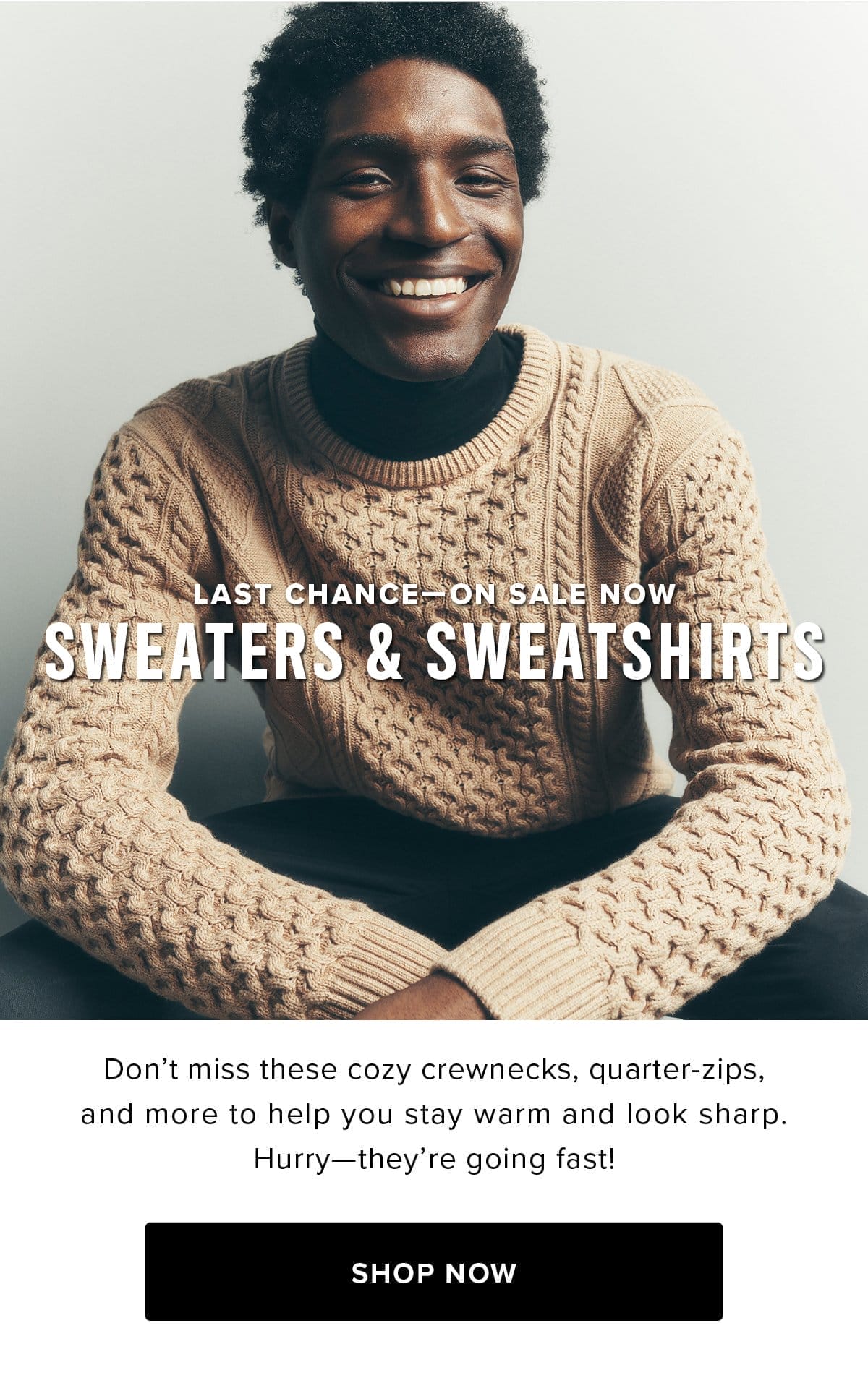 Last Chance - On Sale Now Sweaters & Sweatshirts