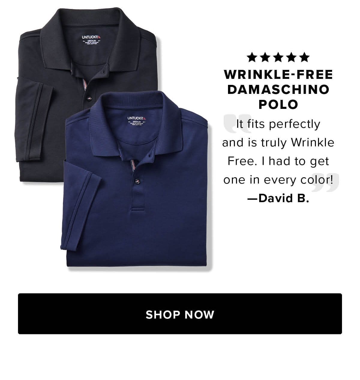 Shop Wrinkle-Free Damschino Polo