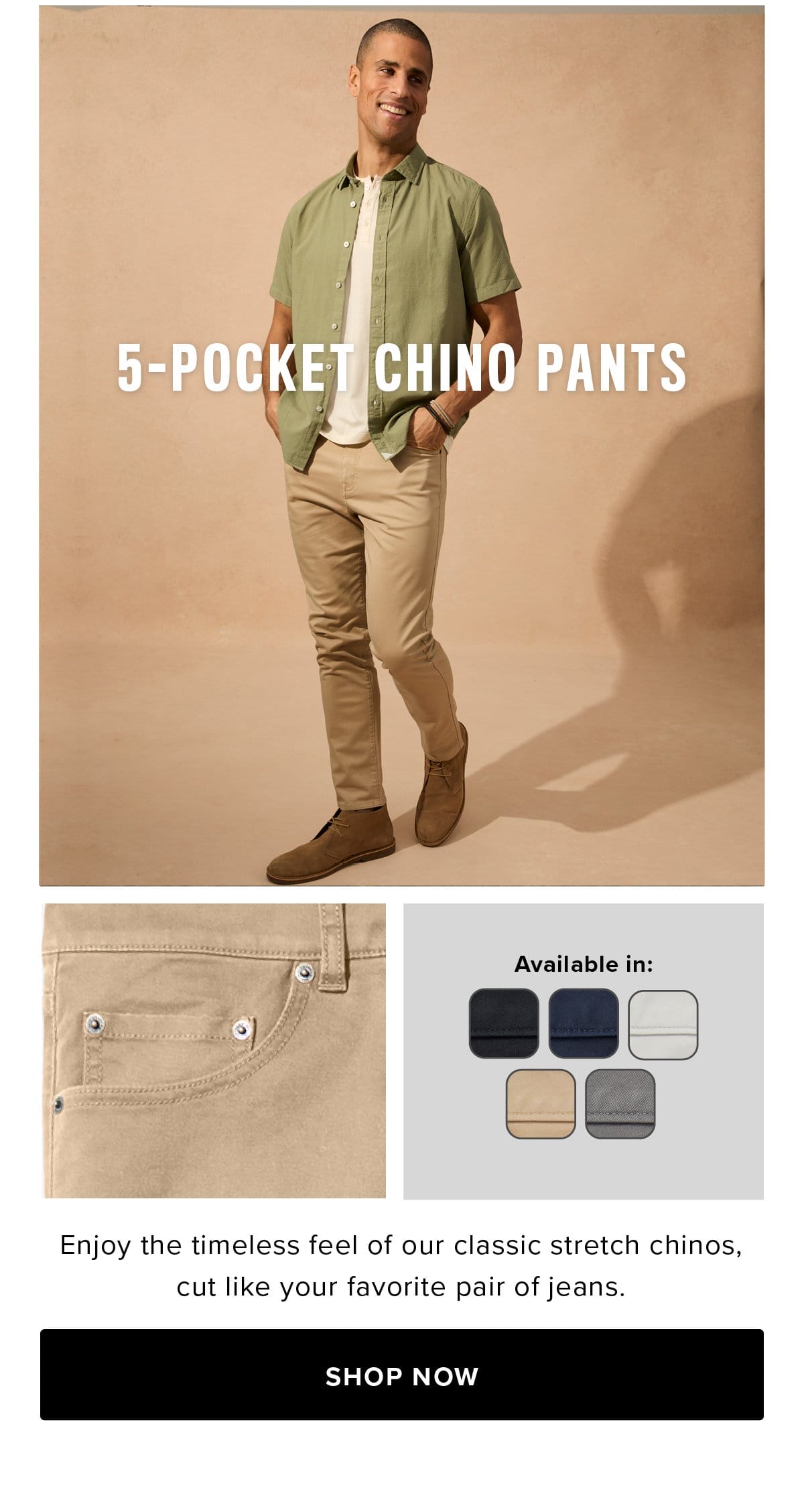 Shop 5-Pocket Chino Pants