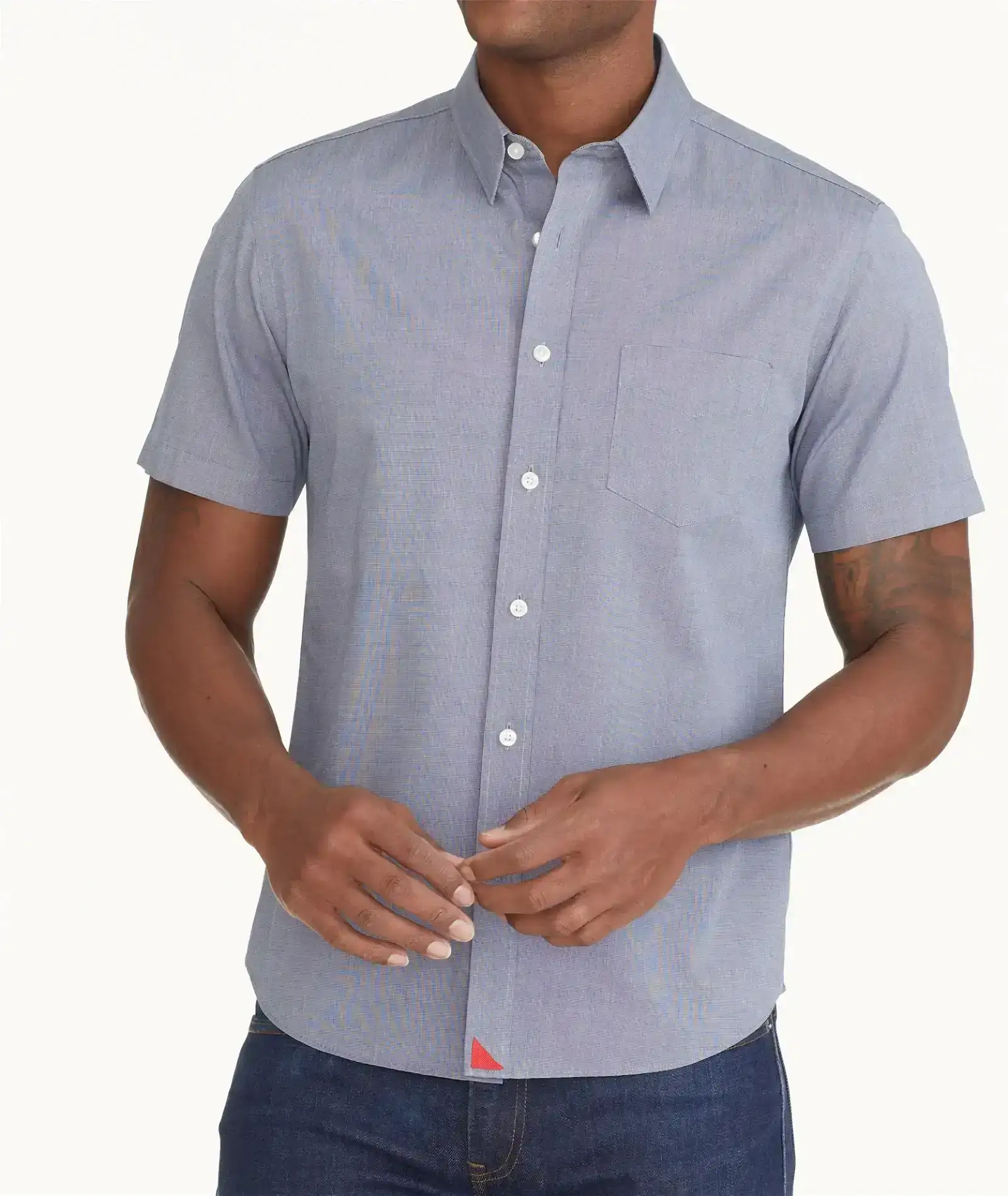 Image of Wrinkle-Free Short-Sleeve Petrus Shirt