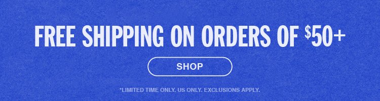 Free Shipping on Orders of \\$50+