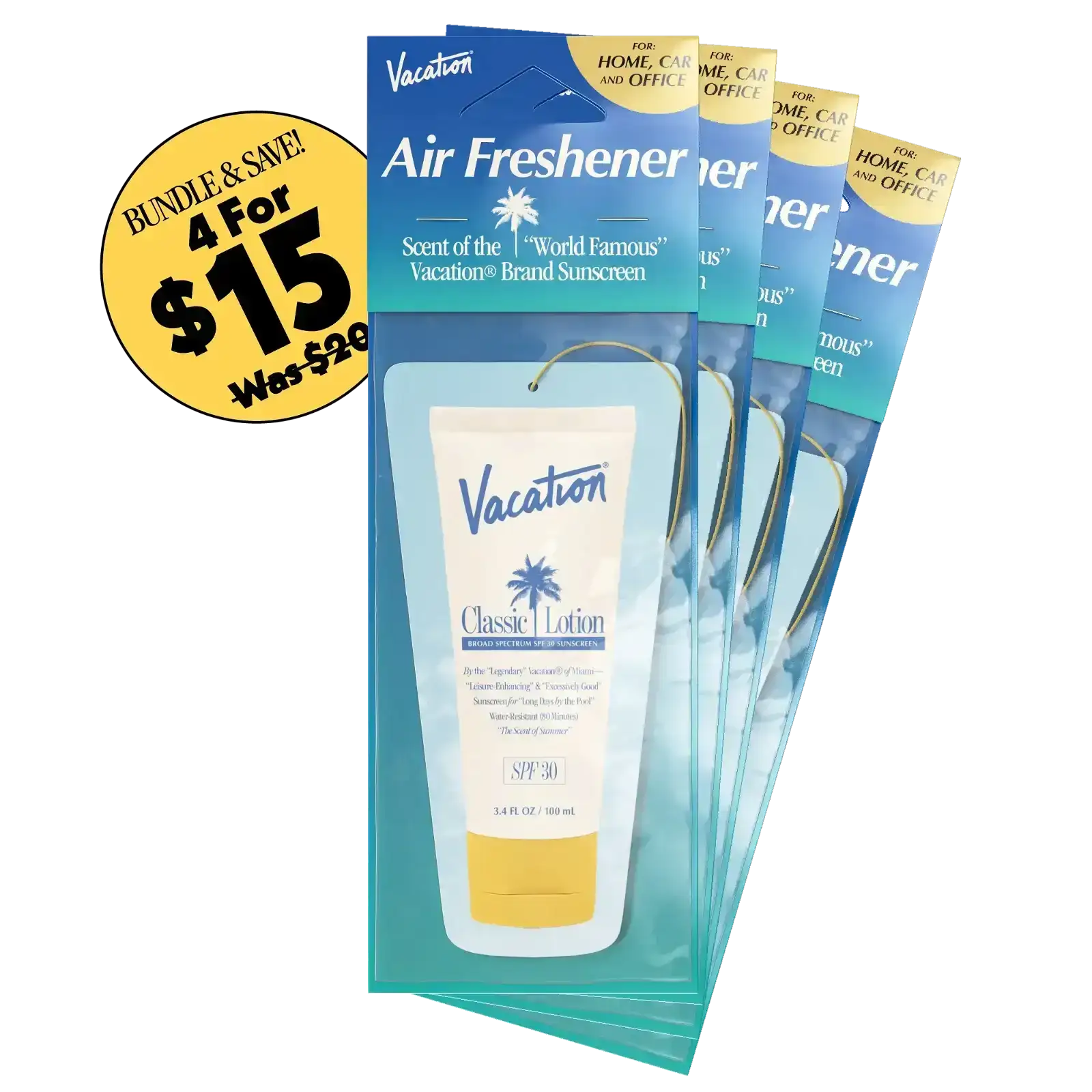 Image of Vacation® Air Freshener (Pack of 4)