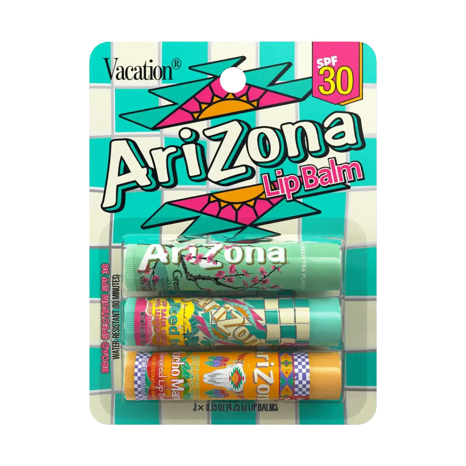 Image of AriZona® x Vacation® Lip Balm SPF 30 3 Pack