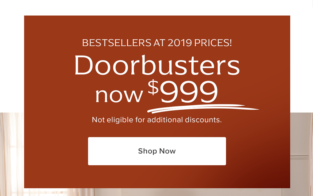 Doorbusters now \\$999