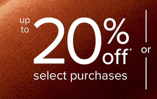 Up to 20% off