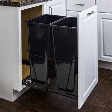 Hardware Resources 11-Minute Double Pullout 50-Quart Waste Container System