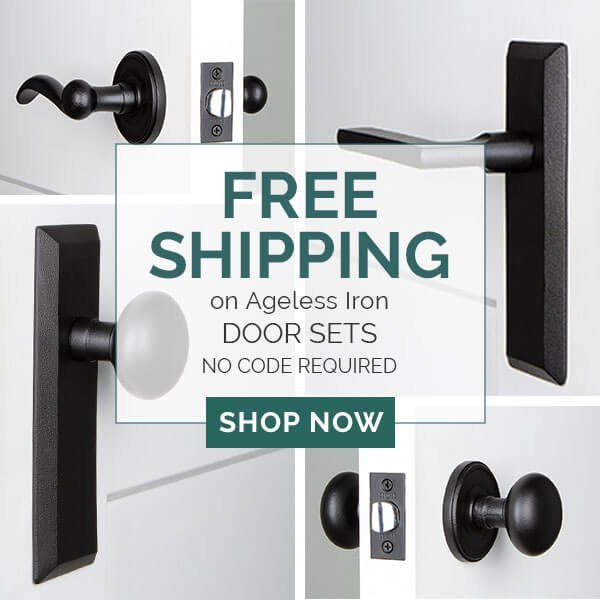 FREE SHIPPING ON AGELESS IRON DOOR SETS