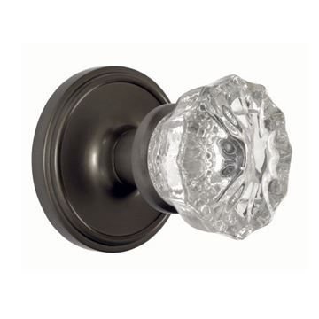 Nostalgic Warehouse Classic Passage Interior Door Set - Crystal Knob