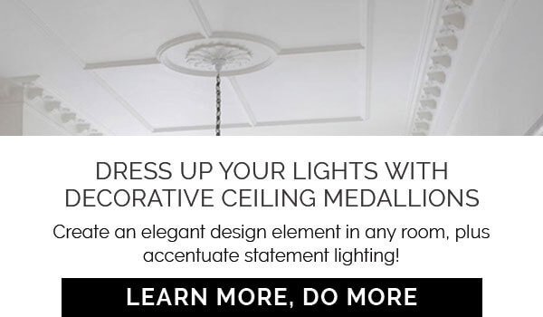 Blog: Dress Up Your Lighting with Ceiling Medallions