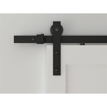 Designer Collection Hook Strap Rolling Barn Door Hardware Kit