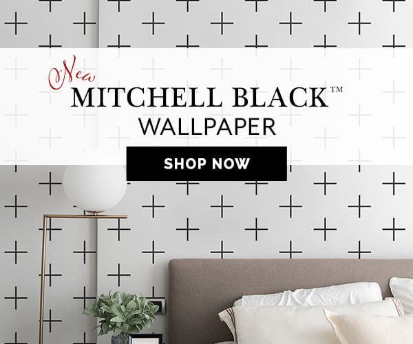 SHOP MITCHELL BLACK WALLPAPER