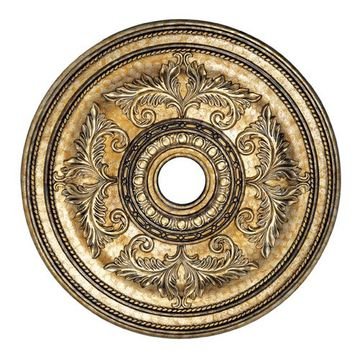 Livex Lighting Prefinished 30 1/2 Inch Acanthus Ceiling Medallion