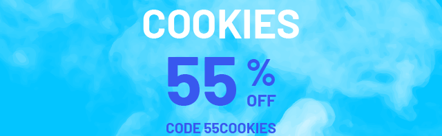 COOKIES 55% OFF