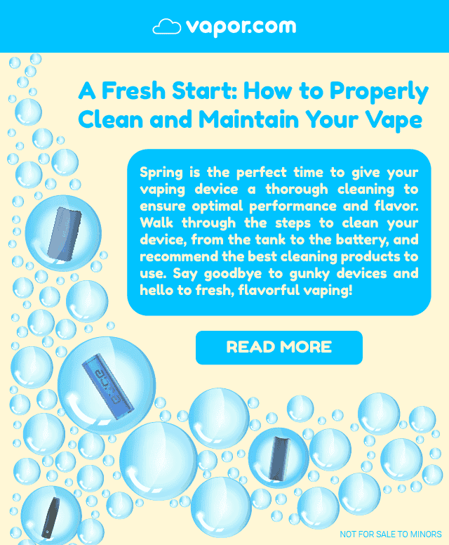 HOW TO CLEAN & MAINTAIN YOUR VAPE