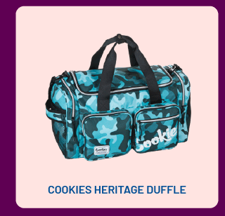 Cookies Heritage Smell Proof Duffle Bag Nylon w/ Dual Pockets