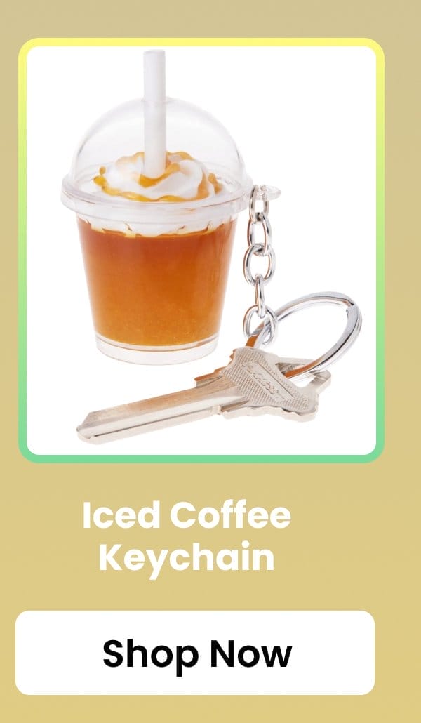 Iced Coffee Keychain