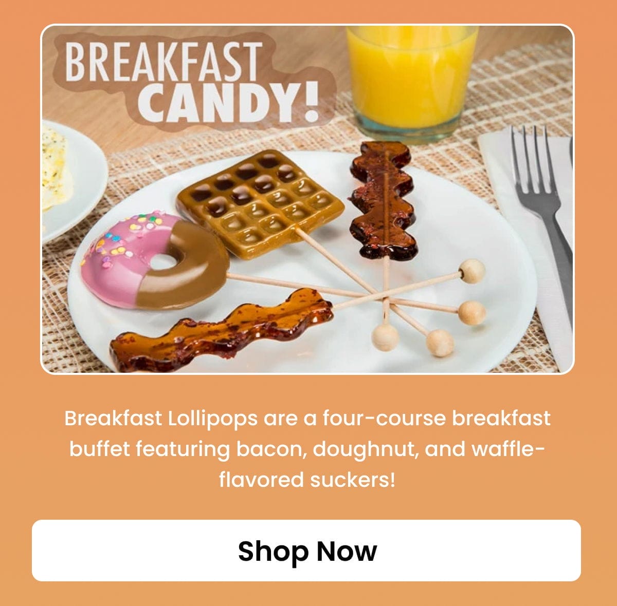 Breakfast Lollipops 4-Pack