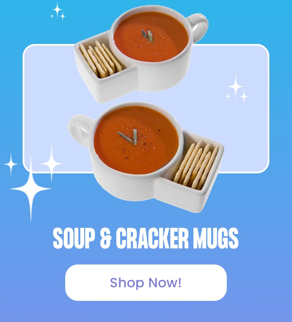 Soup & Cracker Mugs (set of 2)