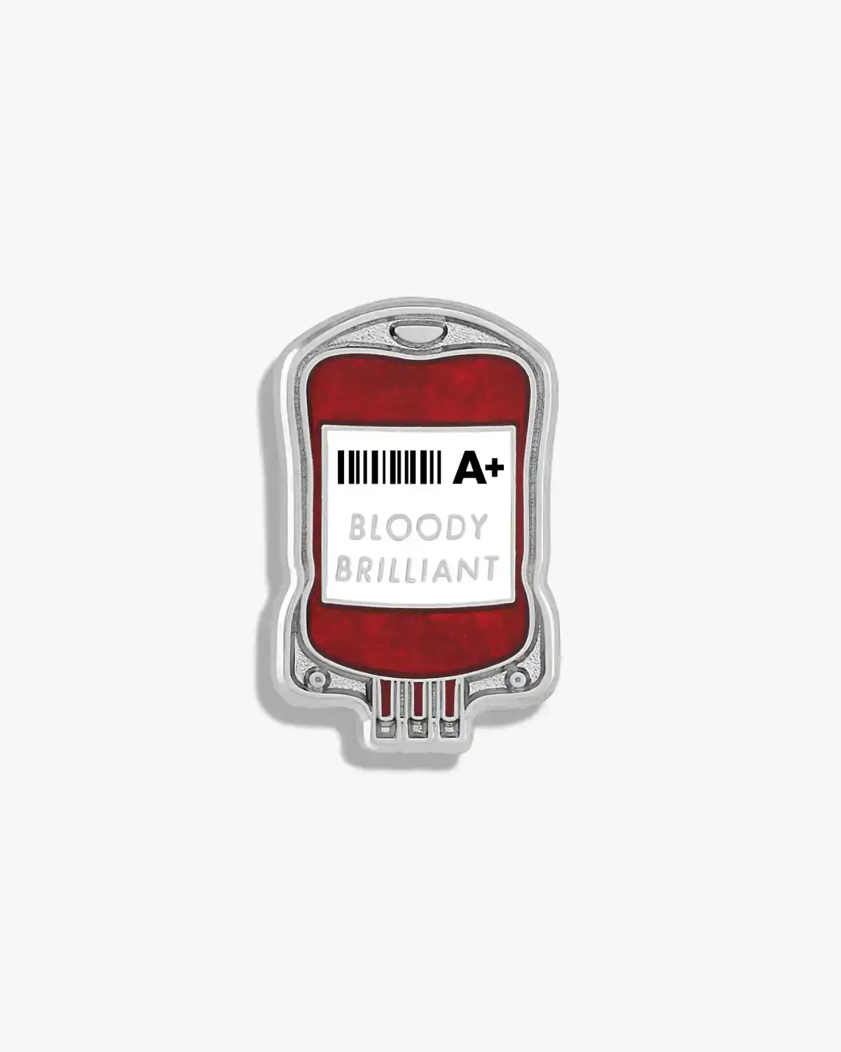 Image of Bloody Brilliant (Blood Bag) Lapel Pin