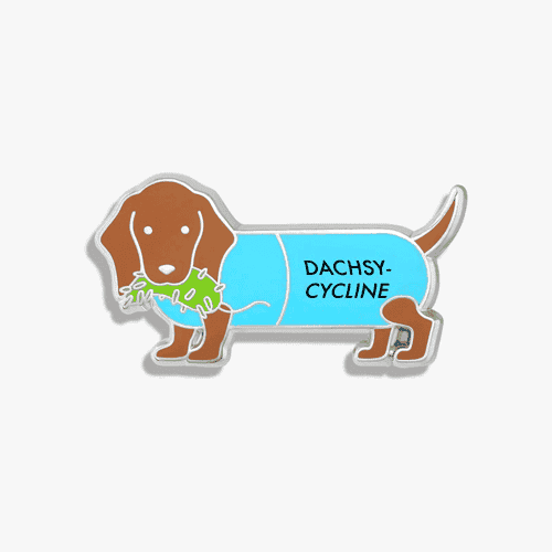 Dachsy-cycline Lapel Pin by V Coterie