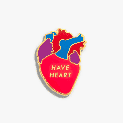 Have Heart Lapel Pin by V Coteie