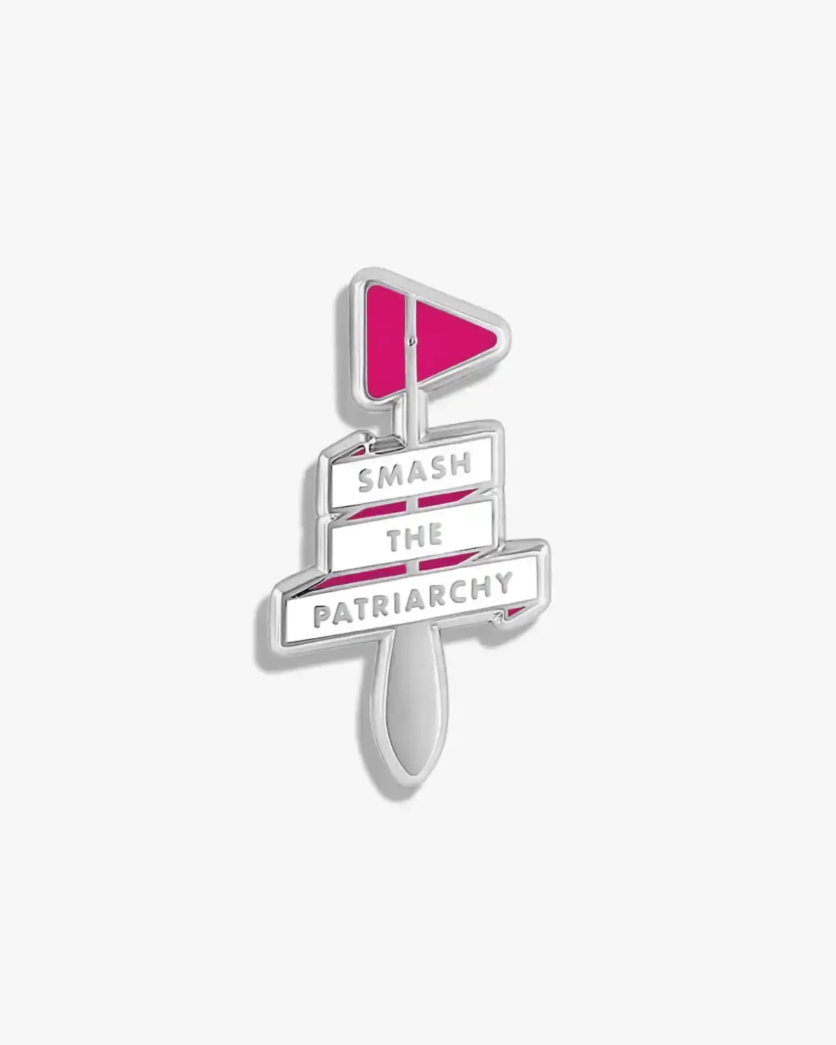 Image of Smash The Patriarchy (Reflex Hammer) Lapel Pin