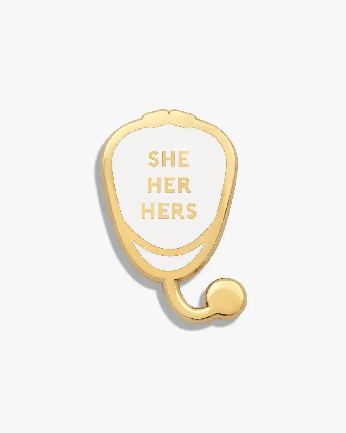 Image of She Her Hers Stethoscope Lapel Pin