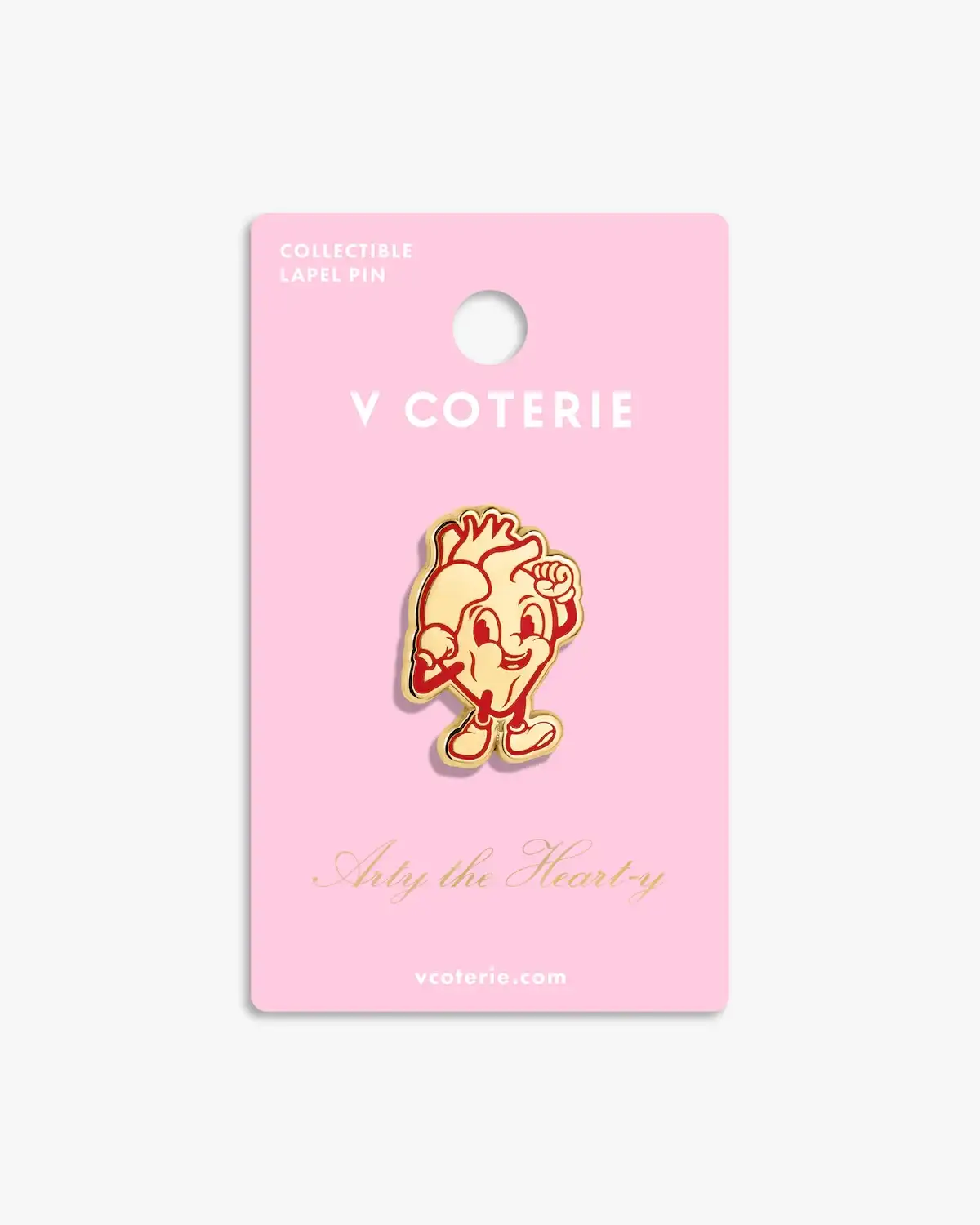 Image of Arty the Heart-y Lapel Pin