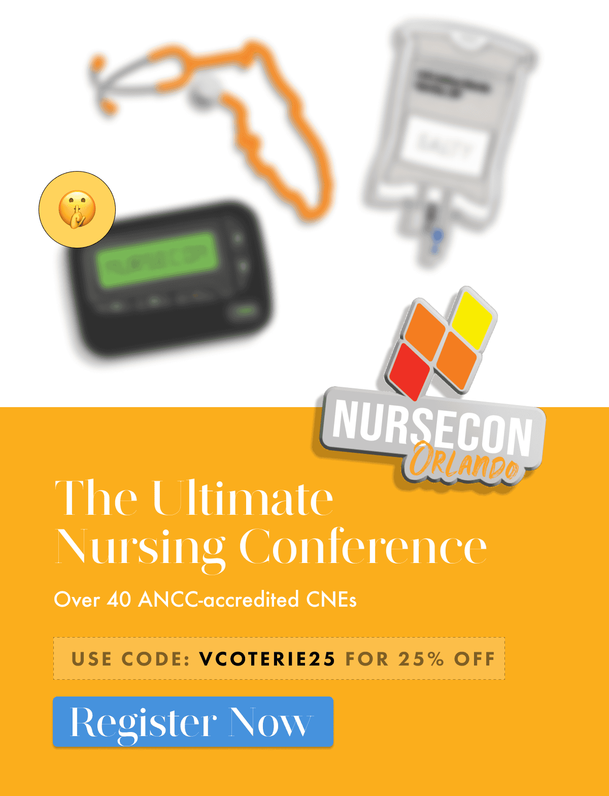 Join us at NurseCon and snag our exclusive NurseCon x V Coterie collectible pin set.